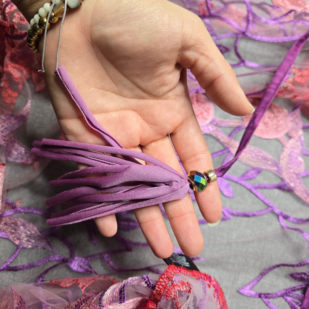Dolcessa Sheer Floral Embroidered Robe‎ - Picture 4 of 4